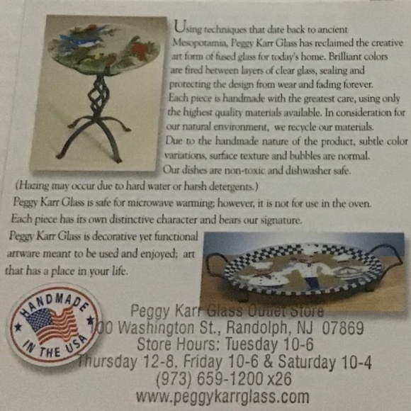 Vintage RARE SIGNED Peggy Karr Flamingo Plate - Picture 7 of 11